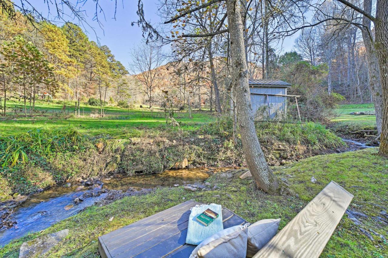 Creekside Bryson City Cabin With Private Hot Tub Exterior foto